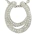 Lds Fancy Interlocking Pave Dmd Pendant on Cable Chn