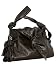 Bulaggi Flapover Croc Knot Shoulder Hobo Handbag Dark Brown