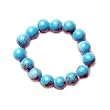 Turquoise Gemstone Beads Stretch Ring, 4mm Beads