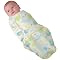 Kiddopotamus SwaddleMe Organic Cotton Boy Print -Blue