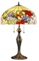 Rose Pattern Tiffany-style Table Lamp