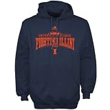 adidas Illinois Fighting Illini Navy Blue School Pride Hoody Sweatshirt