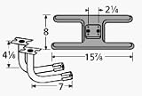 'Burner Asmby, H Twn 2.25 , Ci, 15.875 X 8; Jacuzzi'