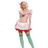 Leg Avenue Strawberry Tart Costume, Pink/White/Red, XSmall