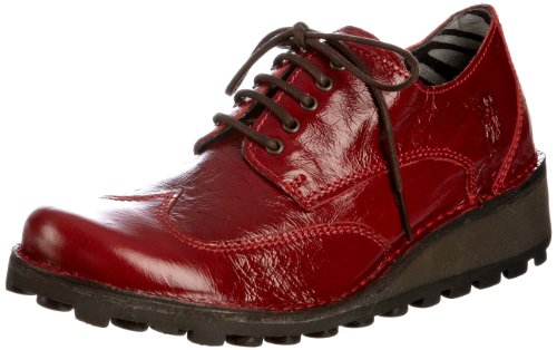 FLY London Womens Menu Flat,Red Rug,39 EU/8 M US