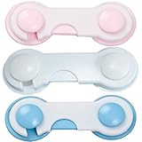 Happy cherry　開閉禁止 はがせる　ベビーガード―　ストッパー　ベビードアロック　冷蔵庫　引き出し　ドア　3色あり　3個セット　色ランダム出荷