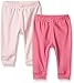 The Children's Place Baby Solid Two Pack Pants, Shell Pink, 6-9 Months