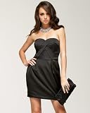 bebe Mesh Contrast Shimmer Dress