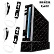 Nintendo Wii Console Skin - Diamond Plate Black