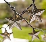 Metal Stars String Lights - Set of 10 Star Lights