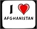 I Love Afghanistan Decorated Mouse Pad