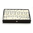 Jumbo size Ivory Double 6 Dominoes w/ Black dots
