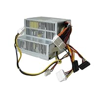 Genuine Dell 280w Power Supply PSU For Small Desktop Systems Optiplex 210L, 320, 330, 360, 740, 745, 755 GX520, GX620 r Dimension C521 and 3100C Optiplex New Style GX280 Systems Part Numbers: F5114, MH596, MH595, RT490, NH429, P9550, U9087, X9072 Model Numbers: AA24100L, D280P-00, H280P-00, L280P-00