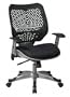 Office Star REVV Series Manager?s Chair with SpaceFlex Back and Mesh Seat, Raven