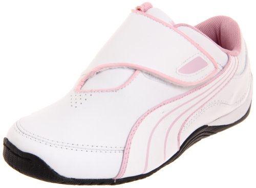 Puma Drift Cat III New CL V Fashion Sneaker (Toddler/Little Kid/Big Kid),White/White/Pink Lady,7 M US Toddler