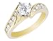 Diamond Channel Set Engagement Ring Carat 3/4 (ctw) in 14K Yellow Gold (Certified)