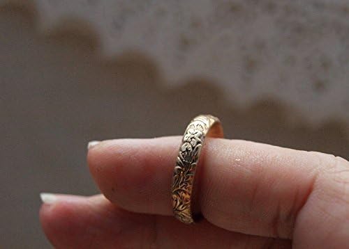 14k gf Floral Pattern Band Ring