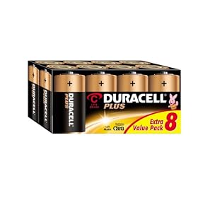 Duracell Plus Batteries C  8 Pack