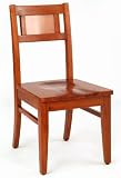 Home Styles Manhattan Oak Dining Side Chair with Copper Back