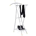 Songmics Alugrau Metall Herrendiener Kleiderst�nder 43 x 110 x 50 cm HRP001