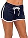 Womens Active Shorts-Contrast Outline-Many Colors