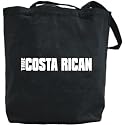 Canvas Tote Bag Black " True Costa Rican " Costa Rica Country