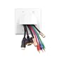 Vanco 120624X Bulk Cable 2-Gang Faceplate