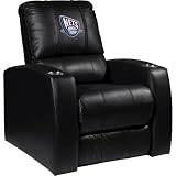 Home Theater Recliner with NBA New Jersey Nets Panel