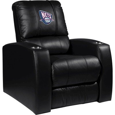 Home Theater Recliner with NBA Logo Panel Team: New Jersey Nets