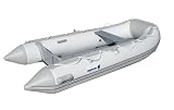 Newport Vessels 9-Feet 6-Inch Del Mar Inflatable Sport Tender Dinghy Boat - USCG Rated (White/Gray)