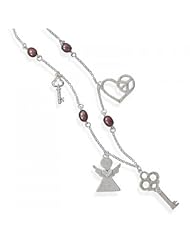 MMA Silver - 17 inch Multicharm Necklace