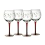 Pfaltzgraff Winterberry 13-Ounce Glass Goblets, Set of 4
