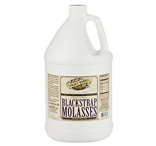 Golden Barrel Bulk Unsulfured Black Strap Molasses, 1 Gallon Jug (Case of 4)