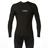 Xcel Solid Long Sleeve Polypro Thermal Rashvest - Black