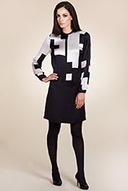 Per Una Speziale Pure Silk Dogtooth Print Dress