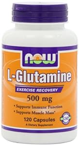 NOW Foods L-Glutamine 500mg, 120 Capsules,