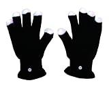 Raver Blacked Out Gloves RGB LED 7 Colors Light Show Gloves