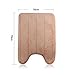 YCCTEAM® U-shaped High Density Space Memory Cotton Toilet Bathroom Carpet , 50x70 cm / 19.6x27.5 inch Toilet Rug, Floor Carpet Pad (Beige)