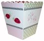 Lady Bug Wood Trash Can