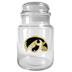 Iowa Hawkeyes NCAA 31oz Glass Candy Jar - Primary Logo by Great American Products