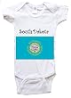 SOUTH DAKOTA FLAG - Flag-Series - White, Blue or Pink Onesie / Baby T-shirt