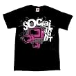 SOCIALIGHT - TV - Black T-shirt