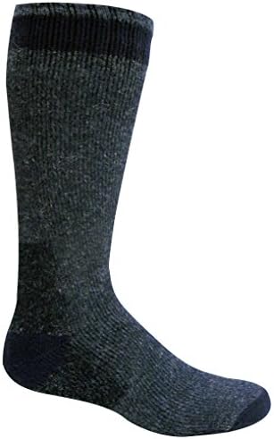 Sierra Club Men's Wool Heavy Boot Socks Hunting Camping Trekking Hiking (1 Pack Denim)