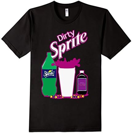 Men's "Dirty Sprite Lean" T shirt Large Black