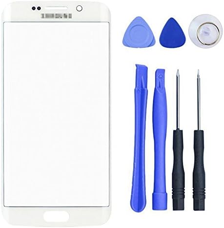 ORIGINAL White Front Outer Glass Screen Replacement For Samsung S6 Edge, Moskee(TM) Front Glass lens SM-G920 G925A G925P G925T G925V G925R4 G925F With Tools Kit