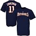 Majestic Washington Nationals #11 Ryan Zimmerman Navy Blue Players T-shirt
