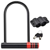 TRIXES Heavy Duty Bike Bicycle D Lock Scooter Motorcycle Gate Outdoor Security