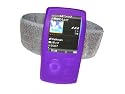 PURPLE Sports Armband and Silicone Skin Case Cover for Sony Walkman Video + Screen Protector  (NW-A800, NW-A805, NW-A806, NW-A808, NWZ-A815, NWZ-A816, NWZ-A818)