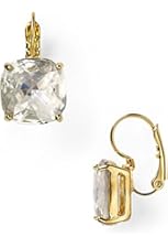 Kate Spade New York Round Leverback Earrings, Clear ...