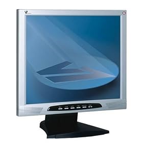 V7 Video Seven L19PS 19" LCD TFT Monitor - Silver/Black with Speakers